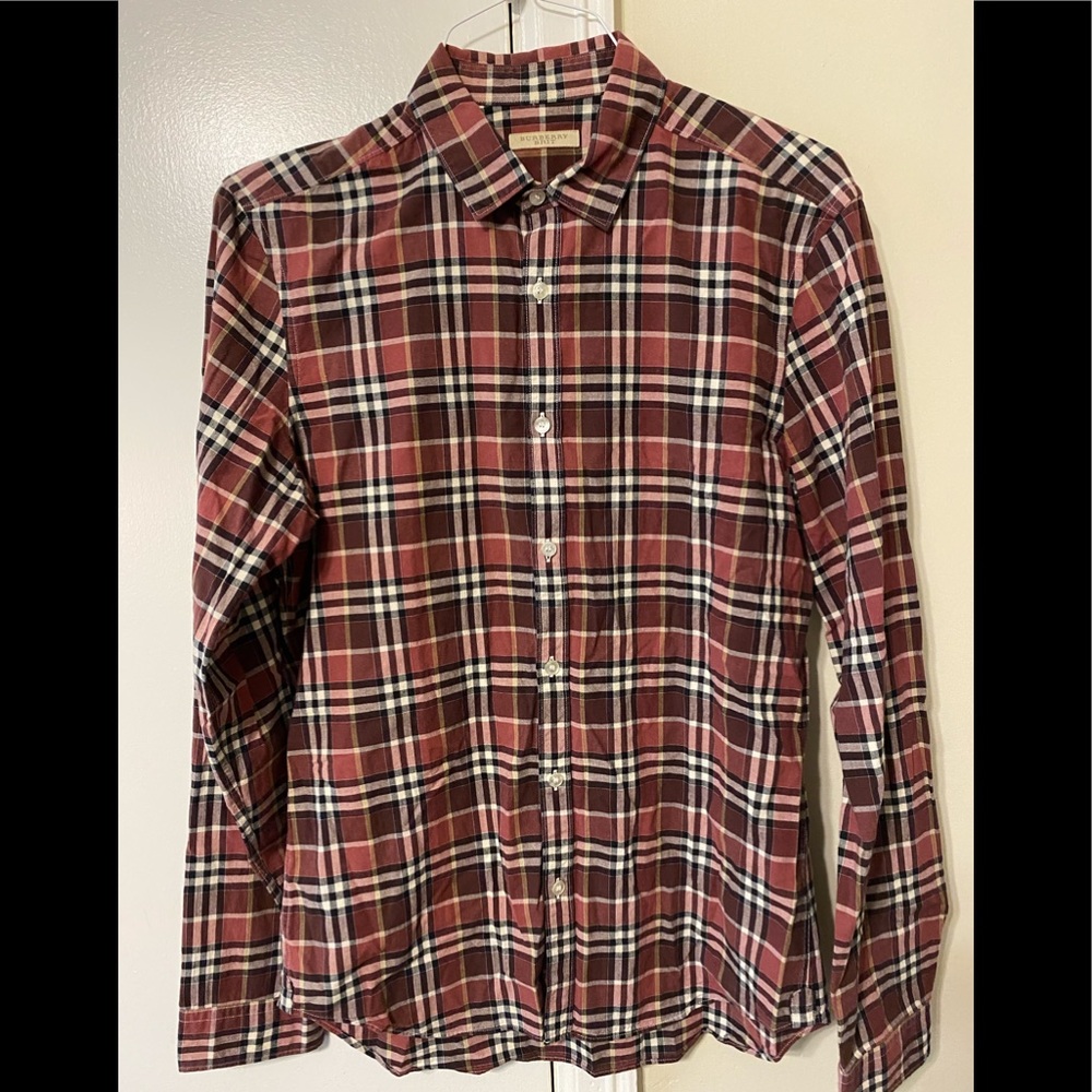 Burberry Brit nova print long sleeve shirt size medium